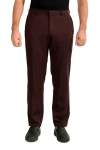Pantaloni eleganti Hugo Boss uomo "P-Huge-2Pcs-233" slim fit lana viola US 32R IT 48 - Foto 1 di 4