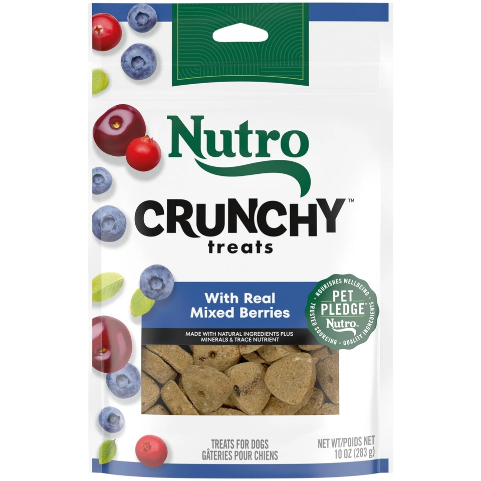 NUTRO Small Crunchy Natural Dog Treats with Real Mixed Berries, 10 oz. Bag - Image 1 of 4