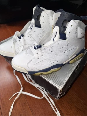 Air Jordan 6 Midnight Navy Talla 10 7-15-2000 Nuevo. Nunca usado con caja Foto 1 de 4