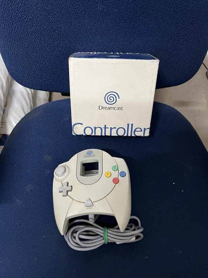 sega Dreamcast joypad bianco Perfetto Funzionante E Completo Di Box - Immagine 1 di 4