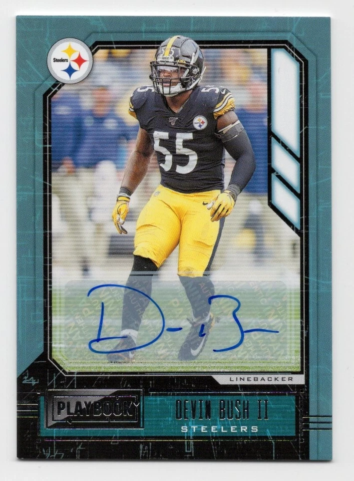Devin Bush II 2020 Panini Playbook Signatures  #27 Steelers Browns - Image 1 of 1