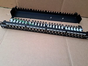 TRIPP LITE CAT6A 24 PORT PATCH PANEL RACKMOUNT - Picture 1 of 6