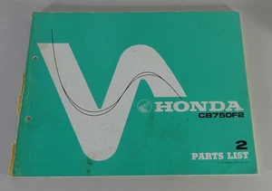 Catálogo De Piezas / Lista De Piezas De Repuesto Honda CB 750 F2 Año 1977 - Imagen 1 de 1