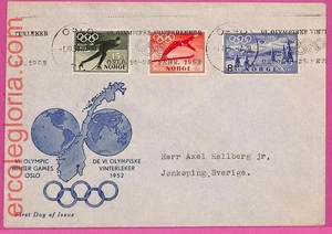 ak1269 - NORWEGEN - Postgeschichte - FDC-Brief - Olympische Winterspiele 1951 - Bild 1 von 1