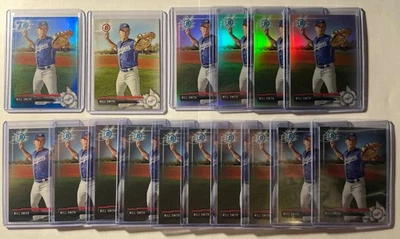 2017 Bowman Chrome Draft WILL SMITH Rookie 16 Card Lot Read List 🔥DODGERS🔥 - Image 1 of 2