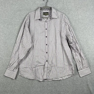 Jhane Barnes Slim Fit Button Up Shirt Mens Size XXL Office Chic Quiet Luxury - Image 1 of 4