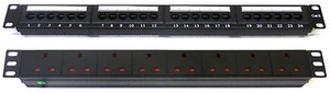 Cat6 19" 24 Port Patch Panel + 8 Way Power Unit, Comms Rack Data Network Cabinet - Picture 1 of 1