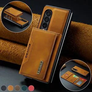 For Samsung Galaxy Z Fold 6 Fold 5 4 3 Magnetic Leather Detachable Wallet Case - Picture 1 of 73