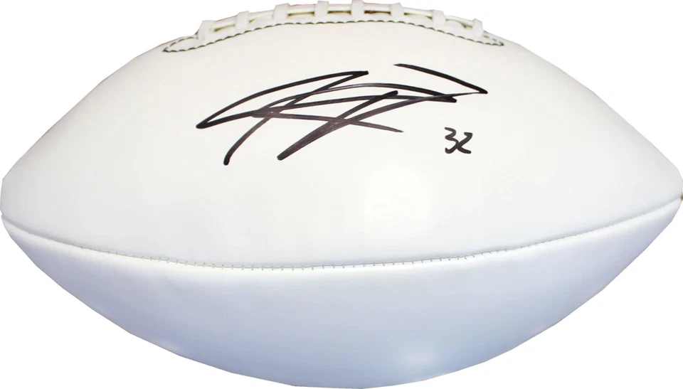 Kenyan Drake Autographed White Panel Football(JSA) - Image 1 of 1