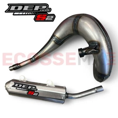 KAWASAKI KX250 FULL DEP BARE METAL FRONT HEADER ENDROHR AUSPUFF 1996-2002 - Bild 1 von 4