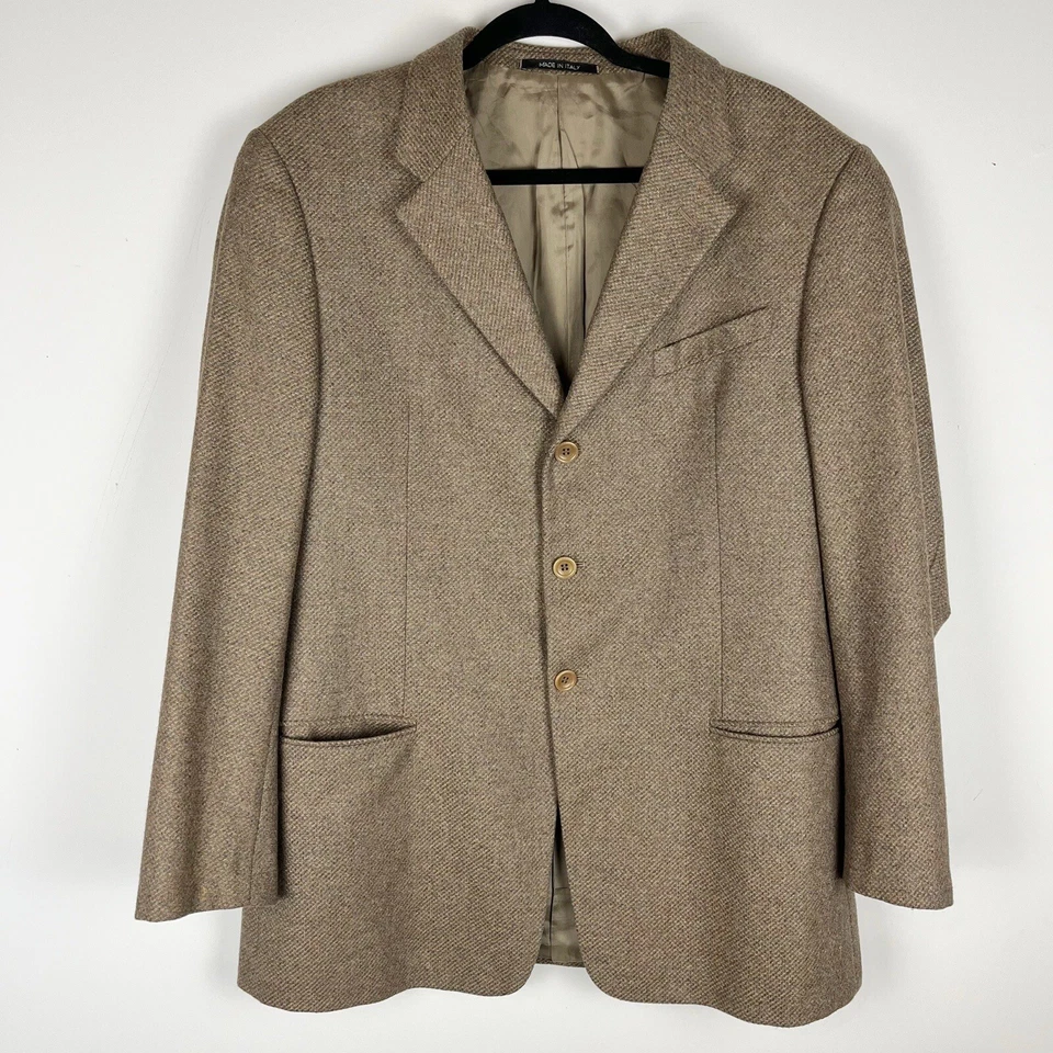 Blazer Armani Collezioni Para Hombres 44R Marrón Lana Traje Chaqueta Abrigo Deportivo Foto 1 de 4