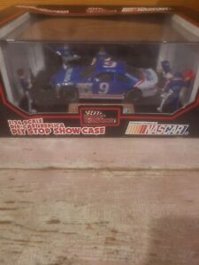 Vintage #9 Bill Elliott Diecast Melling Ford 1:24 Scale Pit Stop Showcase In Box