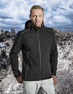 Hombre Chaqueta Softshell Impermeable Transpirable Capucha Regular S - 5XL - Imagen 1 de 11