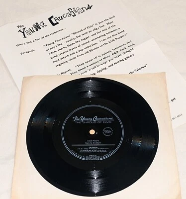 Young Caucasians SHROUD OF ELVIS 33rpm 7" flexi EVA TONE Top Records POWER POP Foto 1 de 3