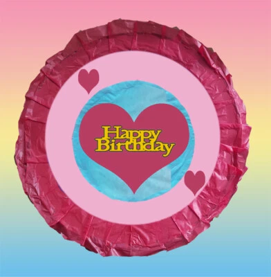 HEART Party Pinata Piñata Decoration birthday games pull string stick CORAZON  - Image 1 of 3