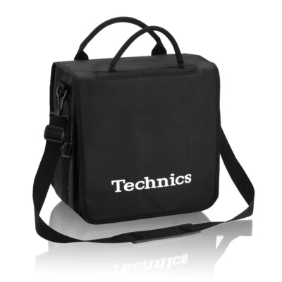 Technics DJ Record Bag Ruck Sack 50 vinyl LP Black / White Logo SL 1200 SL 1210 - Image 1 of 4