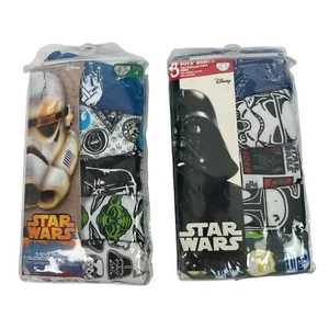 Handcraft STAR WARS Boy’s Briefs Size 4 Package of 5 Briefs Multi Colors Lot/2 - Picture 1 of 6