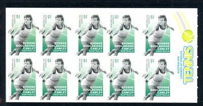 2016 Australian Tennis Legends (Evonne Cawley) Stamp Booklet SB528 (Phil BC) — 第 1/2 张图片