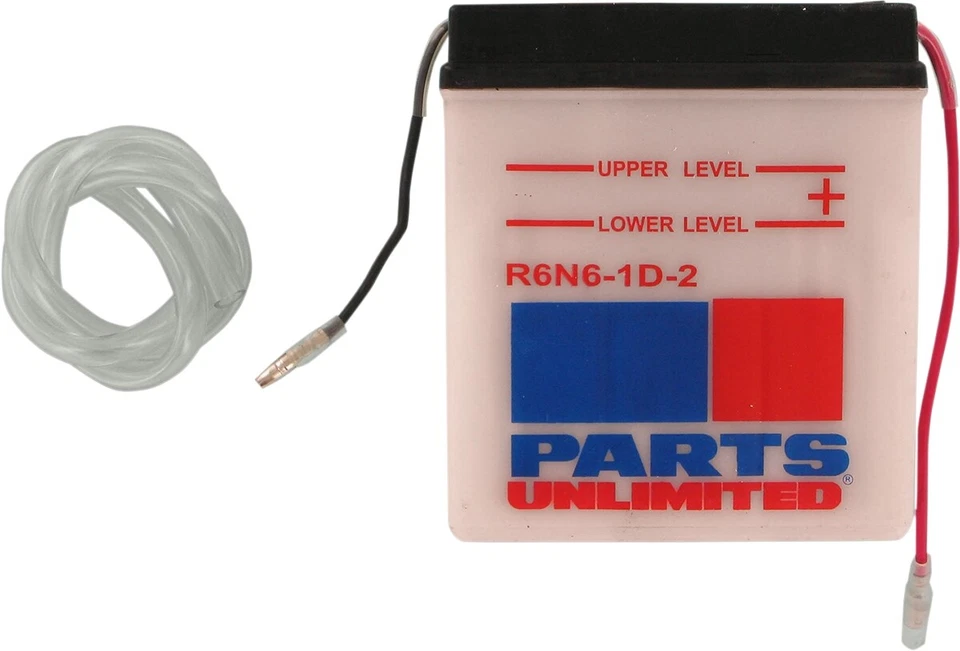 Parts Unltd 6V Conventional Motorcycle Battery KE100 175 KL250 Y6N61-D2 R6N6-1D2 - Image 1 of 1