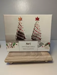 PIER 1 IMPORTS Salz- & Pfefferstreuer aus mundgeblasenem Glas mit Originalkarton - Bild 1 von 5