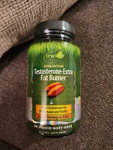 Irwin Naturals Testosterone-Extra Fat Burner 68 Soft-Gels  02/2025