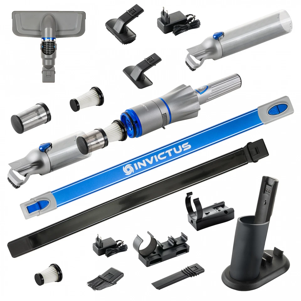 Genius Invictus One 2.0 Handstaubsauger + Bodenstaubsauger 23-tlg HEPA