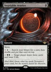 MTG INSATIABLE AVARICE 325 FOIL EXC - AVARIZIA INSAZIABILE - OTJ X EN - MAGIC - Imagen 1 de 1