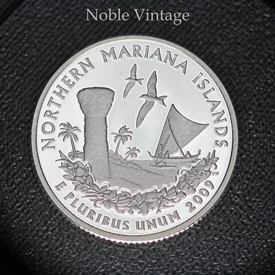 2009 S Silver Proof Northern Mariana Islands Quarter-From a Proof Set-90% Silver - Image 1 of 2