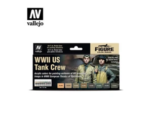 PINTURAS VALLEJO MODELO COLOR - SEGUNDA GUERRA MUNDIAL EQUIPO TANQUE EE. UU. (8 x 17 ml) - 70.186 - Imagen 1 de 1