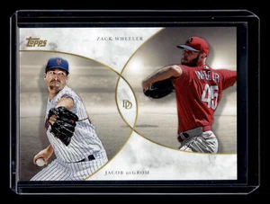 2020 Topps On-Demand Set 9 - Dynamic Duals #3 Jacob DeGrom / Zack Wheeler card - Picture 1 of 2