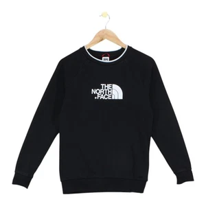 Felpa grafica North Face donna taglia S nera girocollo scritta - Foto 1 di 15