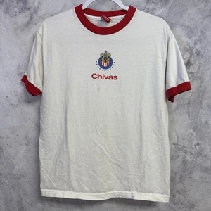 Vintage Chivas Guadalajara T-Shirt Herren Medium weiß Ringer Fußball - Bild 1 von 13