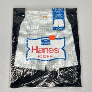 Vintage Hanes Boxer Shorts Men’s Size 42 Underwear NEW NIP 1979 70s Pack Of 1 - Picture 1 of 10