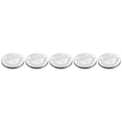 [702634-5] RENATA Lot de 5 Piles bouton Silver Oxyde 373  / SR916 SW  0% mercure - Photo 1/4
