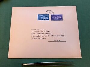 Storia Postale Italia Repubblica Ricostruzione  Abbazia  di Montecassino 1951