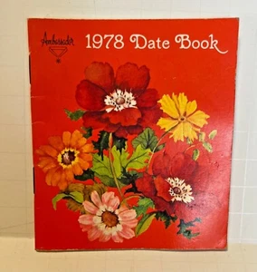 Cartera libro de fechas 1978 tarjetas embajador vintage (sin usar) - Imagen 1 de 5