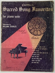 Hard to find! Chappell's Sacred Song Favorites William Stickles - Piano Solo - Picture 1 of 3