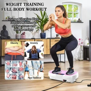Vibration Plate, Exercise Machine Machine,Full Body Shaker Workout Fitness Platf - Picture 1 of 5