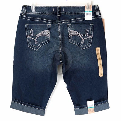 Nuevas Bermudas Para Mujer Nine West Vintage Azul Tostado Brady 6  Foto 1 de 2