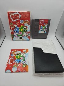 Bubble Bobble (Nintendo NES, 1988) Cib W/ Manual & Insert! Tested & Clean!