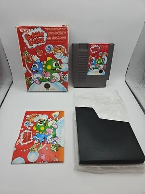 Bubble Bobble (Nintendo NES, 1988) Cib W/ Manual & Insert! Tested & Clean! - Image 1 of 4