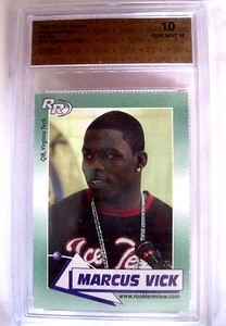 Marcus Vick RC 2002 Rookie Review Rookie#4 Graded GEM MINT 10-Dolphins QB RC - Picture 1 of 12