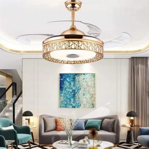 42"Bluetooth Ceiling Fan w/Smart Music Player LED Chandelier Remote Fandeliers - Picture 1 of 11