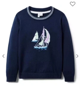 Janie and Jack Sailboat Sweater Size 5 - Picture 1 of 9