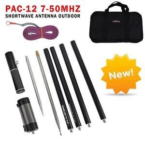 PAC-12 7MHz-50MHz 100W Multi Band HF Shortwave GP Antenna QRP For Ham Radio NeMC - Zdjęcie 1 z 20