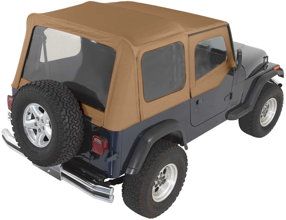 Kit completo de techo blando con puertas superiores para 88-95 Jeep Wrangler YJ Spice Foto 1 de 4