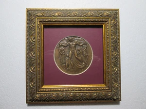 1962 FIRST NATIONAL CITY BANK NEW YORK BRONZE MEDALLION 150th ANNIVERSARY 3" - Picture 1 of 3