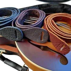 Lakota Leathers Genuine Bison (American Buffalo) MANDOLIN Straps !!