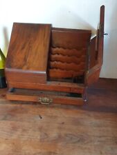 Antique Wooden Stationary Box /  Letter Rack - To Restore 