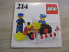 Lego® 214 Bauanleitung Großkopffiguren Baustelle, Von 1976, Aus Topp-Sammlung
